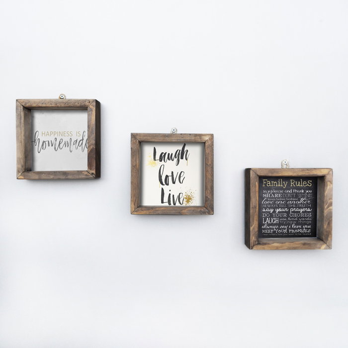 Wallity Cuadro Decorativo Enmarcado en MDF (3 Piezas)